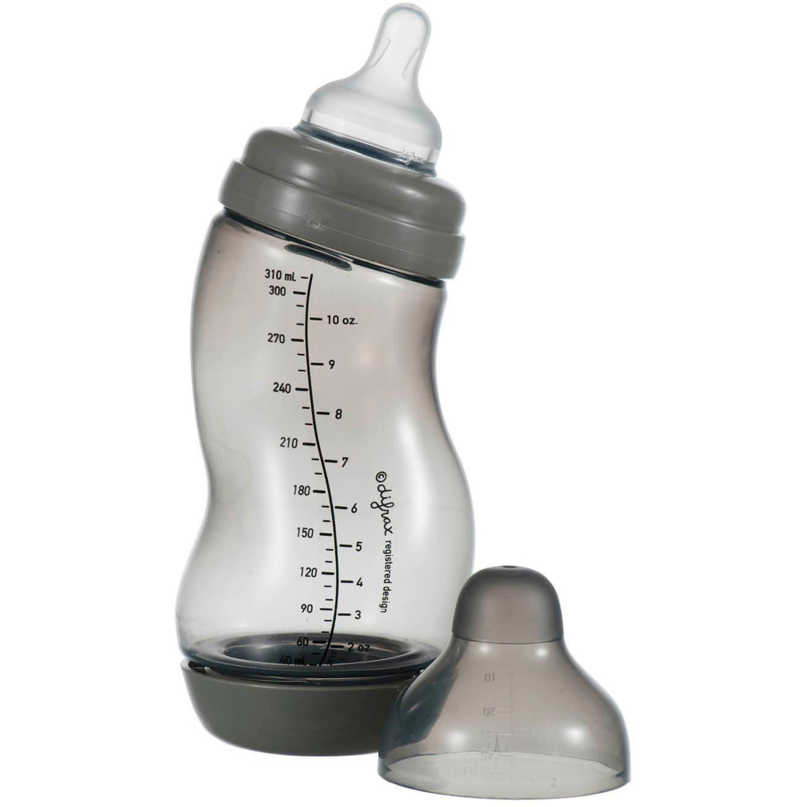Бутылочка для кормления Difrax S-bottle Wide с силиконовой соской, 310 мл (707 Popcorn) изображение 2