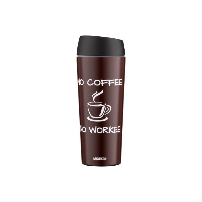 Термокружка Ardesto Coffee Time 450 мл Чорна (AR2645BC)