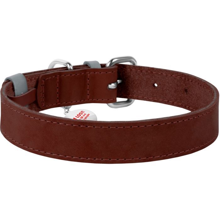 Нашийник для тварин WAUDOG Classic шкіряний 35 мм х 46-60 см салатовий (02395) зображення 2