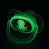 Пустушка Bebe Confort Physio Air, світиться в темряві, 2 шт, 0/6 міс (Blue Octopus) (3104201940) зображення 4