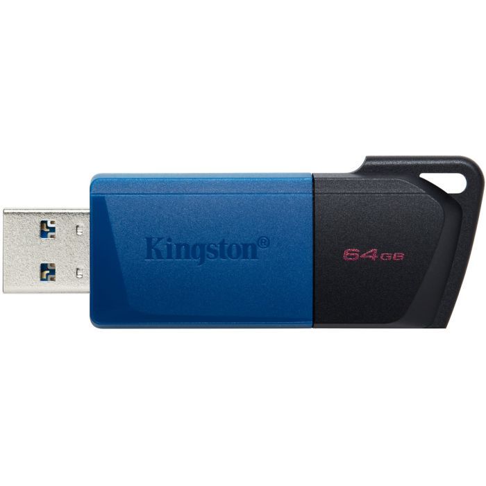 USB флеш накопитель Kingston 2x64GB DataTraveler Exodia M Black/Blue USB 3.2 (DTXM/64GB-2P) изображение 3
