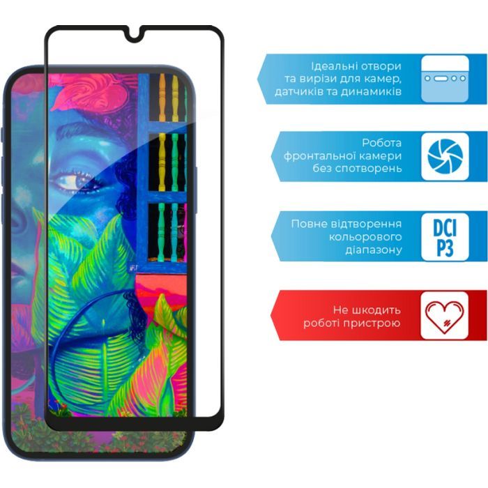 Скло захисне ACCLAB Full Glue Samsung M22 (1283126517518) зображення 4
