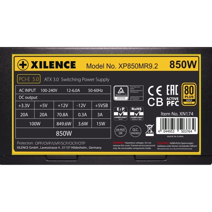 Блок питания Xilence 850W (XP850MR9.2) изображение 4