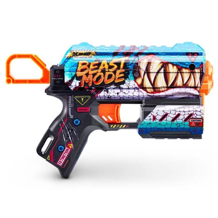 Игрушечное оружие Zuru X-Shot Быстрострельный бластер Skins Flux Beast Out (8 патронов) (36516L) изображение 2
