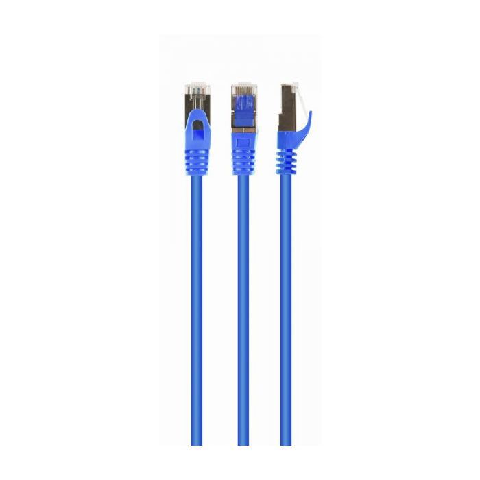 Патч-корд 3м S/FTP Cat 6A CU LSZH blue Cablexpert (PP6A-LSZHCU-B-3M)