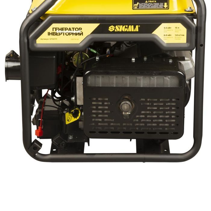 Генератор Sigma инверторный, 5.5/6.0kW, 15л, с выводом под АВР (5710771) изображение 10