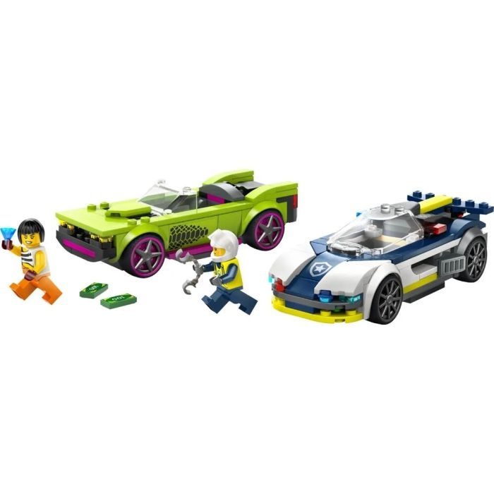 Конструктор LEGO City Переслідування маслкара на поліцейському автомобілі 213 деталей (60415) зображення 7