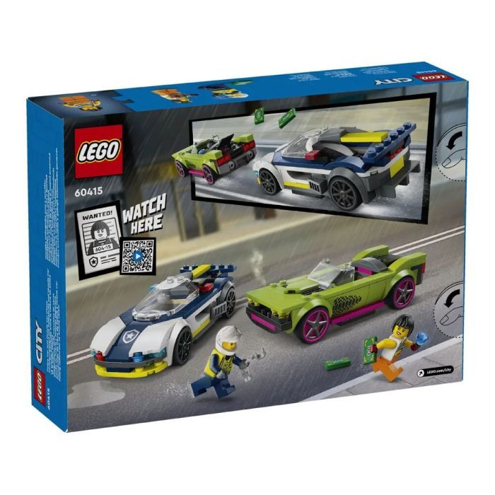 Конструктор LEGO City Переслідування маслкара на поліцейському автомобілі 213 деталей (60415) зображення 8