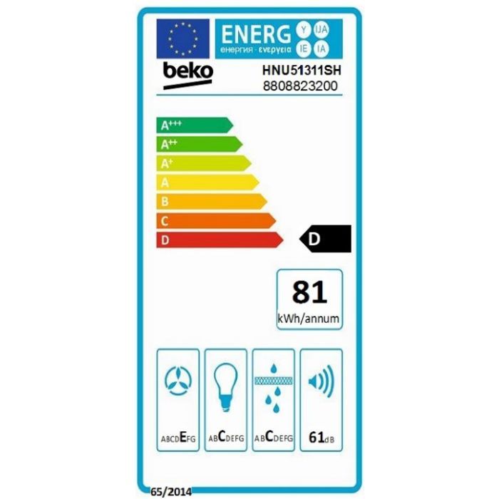 Витяжка кухонна Beko HNU51311SH зображення 9