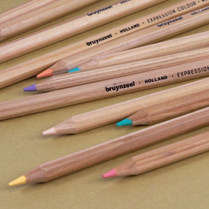 Карандаши цветные Bruynzeel EXPRESSION PASTEL, 12 цветов (8712079468415) изображение 8