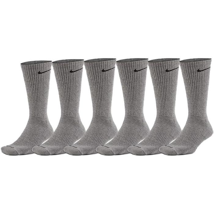 Шкарпетки Nike U NK ED PLS CSH CRW 6PR-132 SX6897-065 46-50 6 пар Сірі (195241138718)