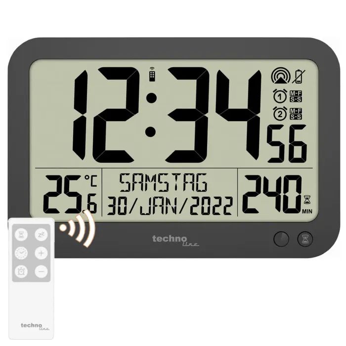 Настенные часы Technoline WS8026 Black (DAS302460) изображение 2
