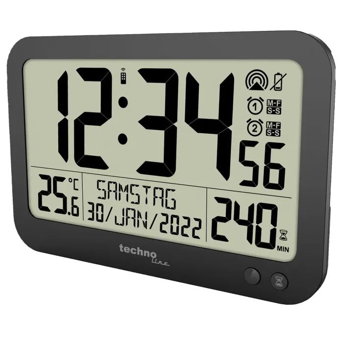 Настенные часы Technoline WS8026 Black (DAS302460) изображение 4