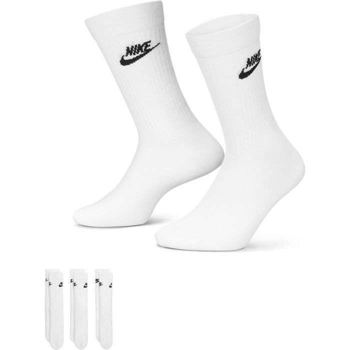 Шкарпетки Nike U NK NSW EVERYDAY ESSENTIAL CR 3PR DX5025-100 34-38 3 пари Білі (196148785685) зображення 2