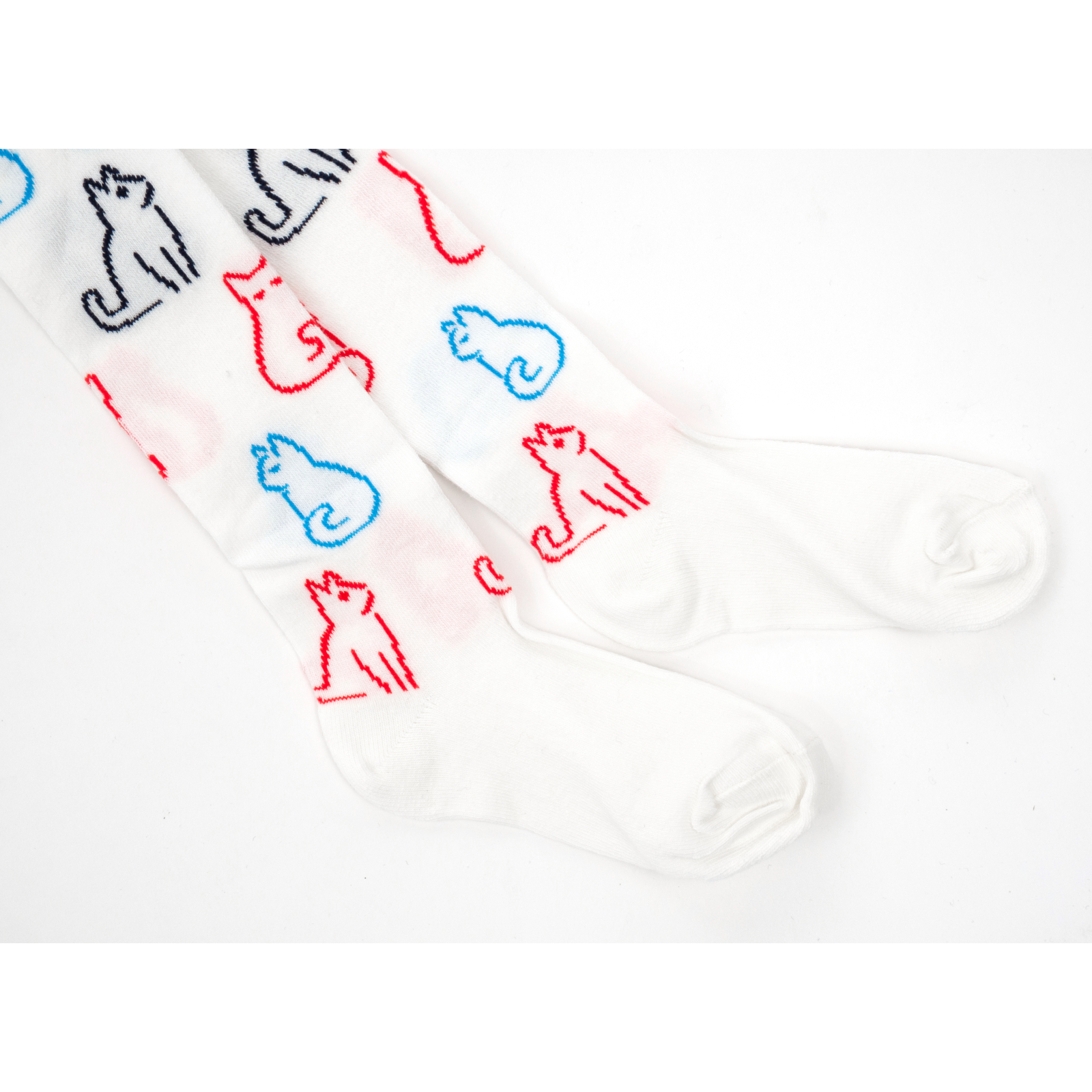 Колготки UCS Socks з котиками (M0C0301-2295-98G-white) зображення 2