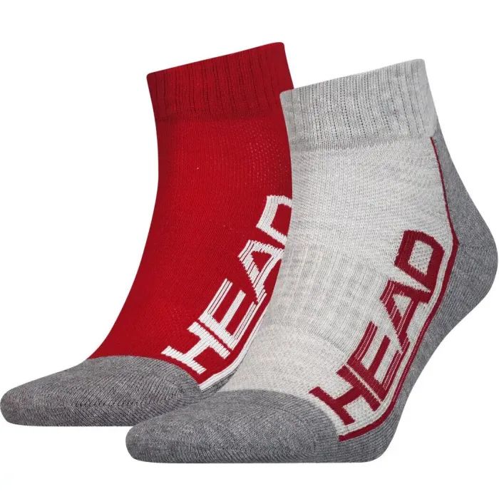 Носки Head Qperformance Quarter 791019001-070 2 пари Червоний/Сірий 35-38 (8718824742908)