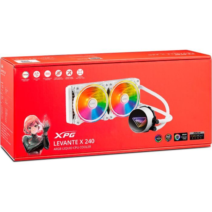 Система жидкостного охлаждения ADATA LEVANTEX240-WHCWW изображение 4