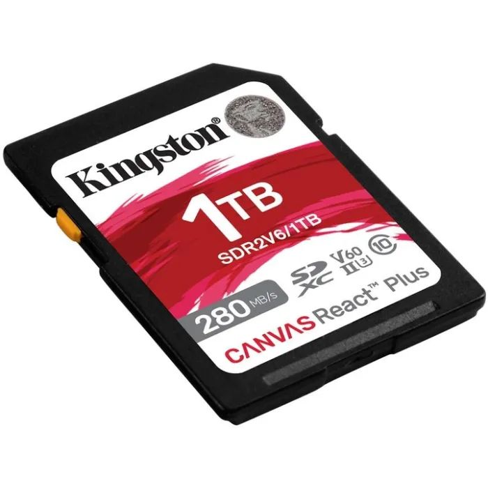 Карта памяти Kingston 1TB SDXC class 10 UHS-II U3 Canvas React Plus (SDR2V6/1TB) изображение 2