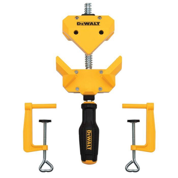 Струбцина DeWALT кутова, великого зусилля + 2 струбцини для кріплення до столу (DWHT83853-0) зображення 2