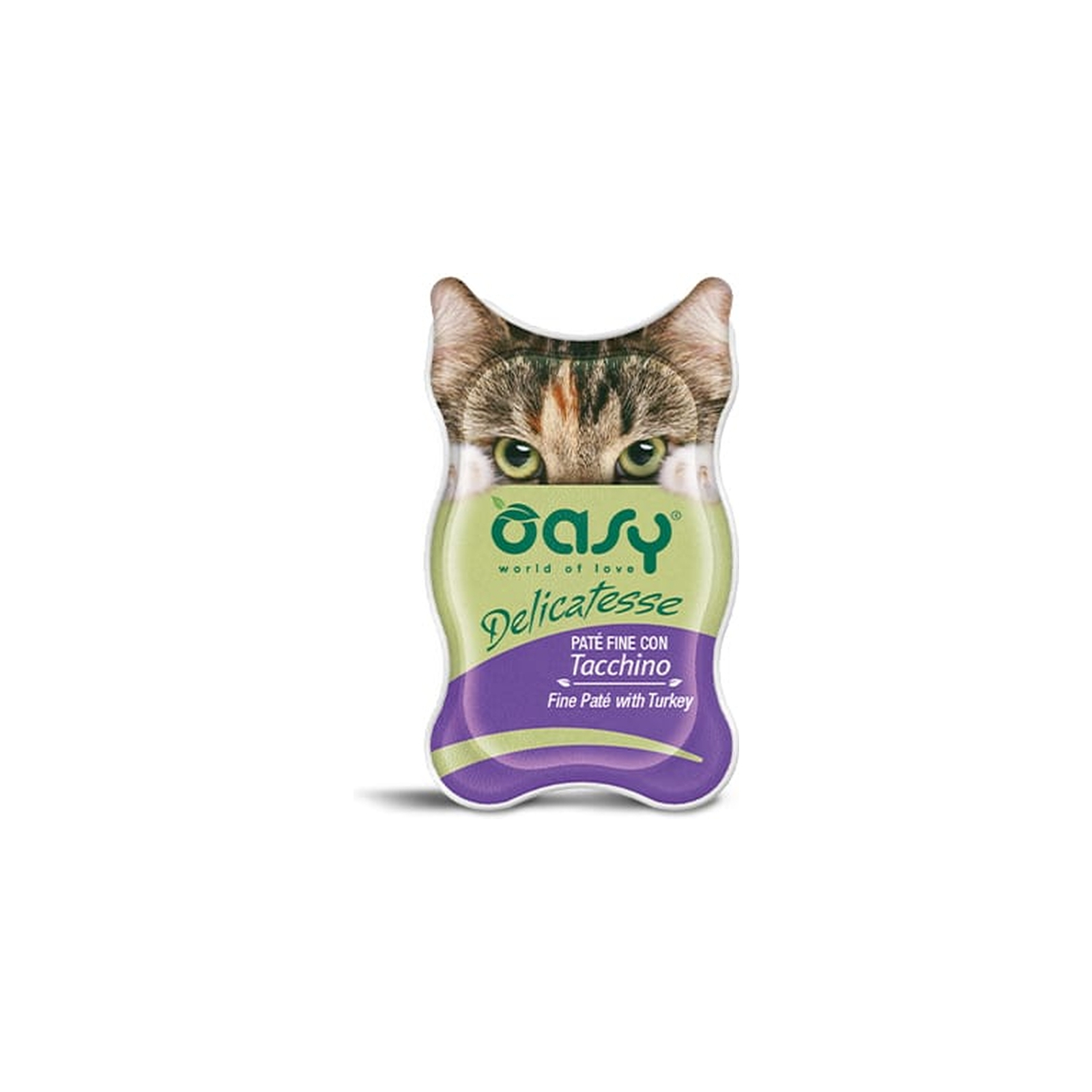 Паштет для кошек OASY Adult с индейкой 85 г (8053017342221)