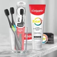 Зубна щітка Colgate 360 Деревне вугілля Синя (2170000000060) зображення 5