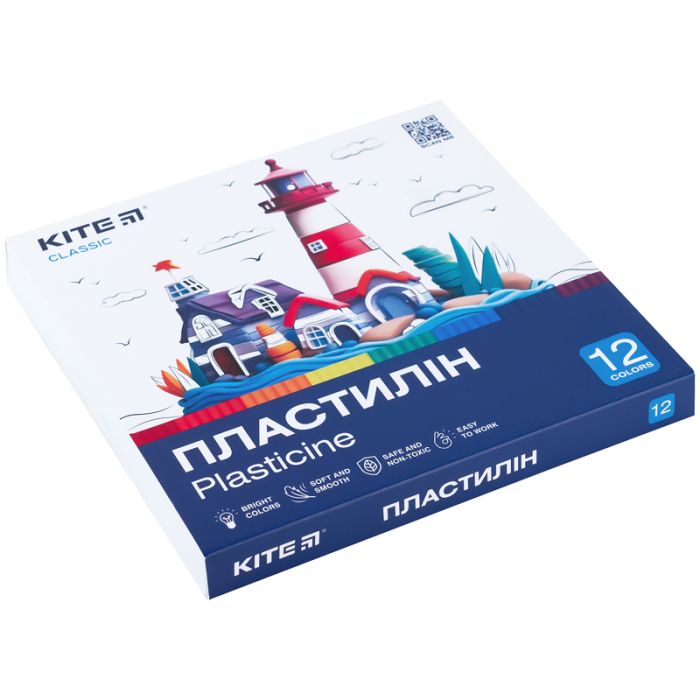 Пластилін Kite Classic 12 кольорів, 240 г (K-1086) зображення 2