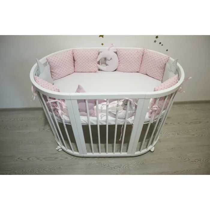 Детский постельный набор Ingvart Белая ночь в розовых тонах (8001-5)