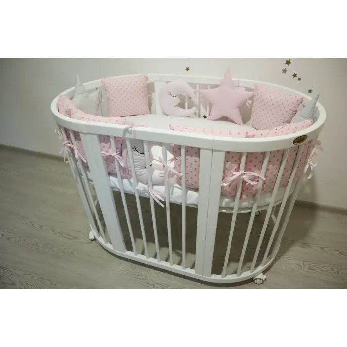 Детский постельный набор Ingvart Белая ночь в розовых тонах (8001-5) изображение 2