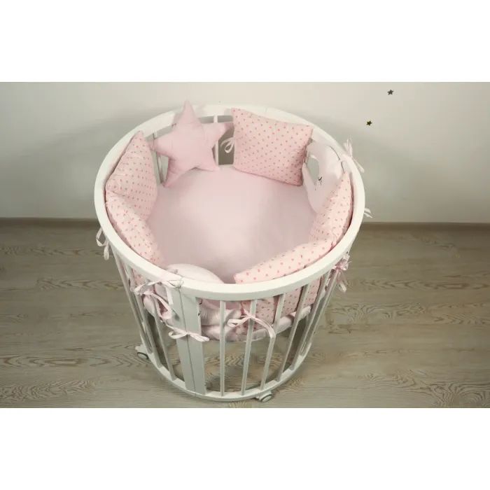 Детский постельный набор Ingvart Белая ночь в розовых тонах (8001-5) изображение 3