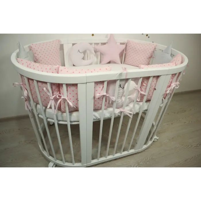 Детский постельный набор Ingvart Белая ночь в розовых тонах (8001-5) изображение 4