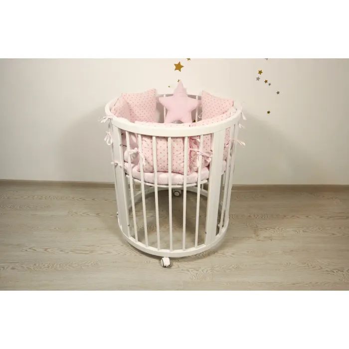 Детский постельный набор Ingvart Белая ночь в розовых тонах (8001-5) изображение 5