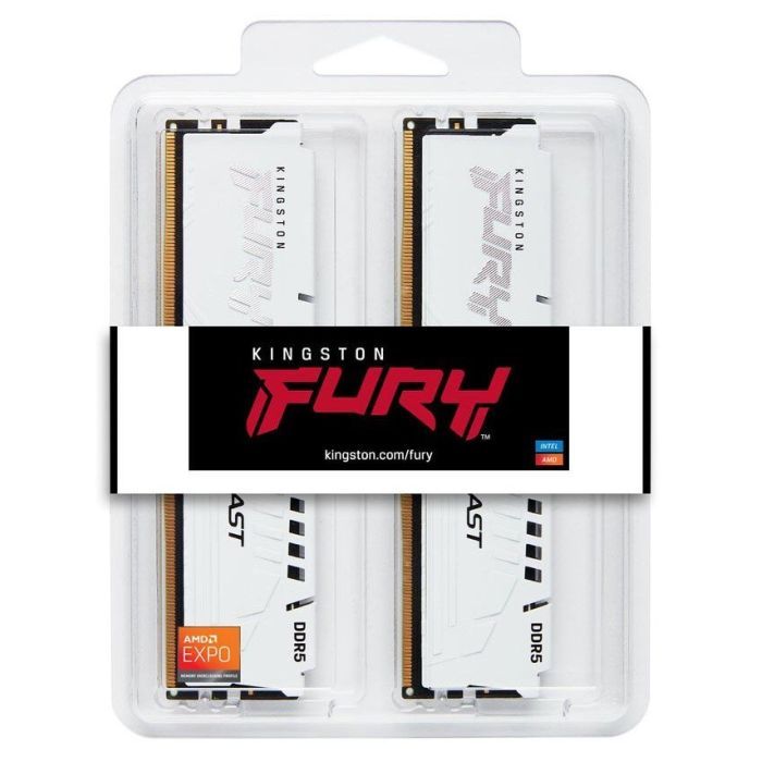 Модуль памяти для компьютера DDR5 64GB (2x32GB) 6400 MHz Beast White EXPO Kingston Fury (ex.HyperX) (KF564C32BWEK2-64) изображение 4