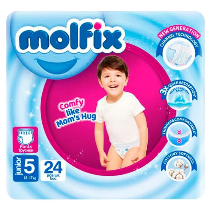 Подгузники Molfix Трусики 5 junior 12-17 кг 24 шт (8690536842636)
