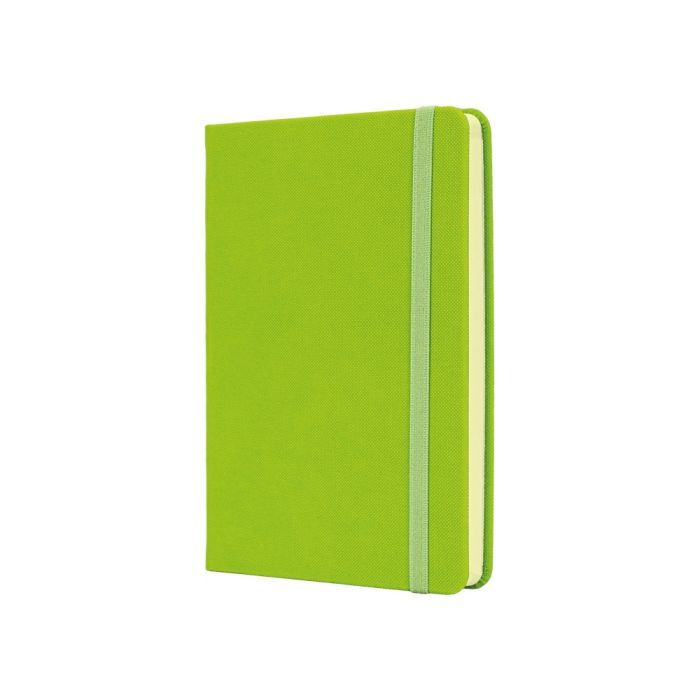 Книга записна Optima А6 SQUARE, тверда обкладинка, гумка, кремовий блок лінія, фісташковий (O20386-67)