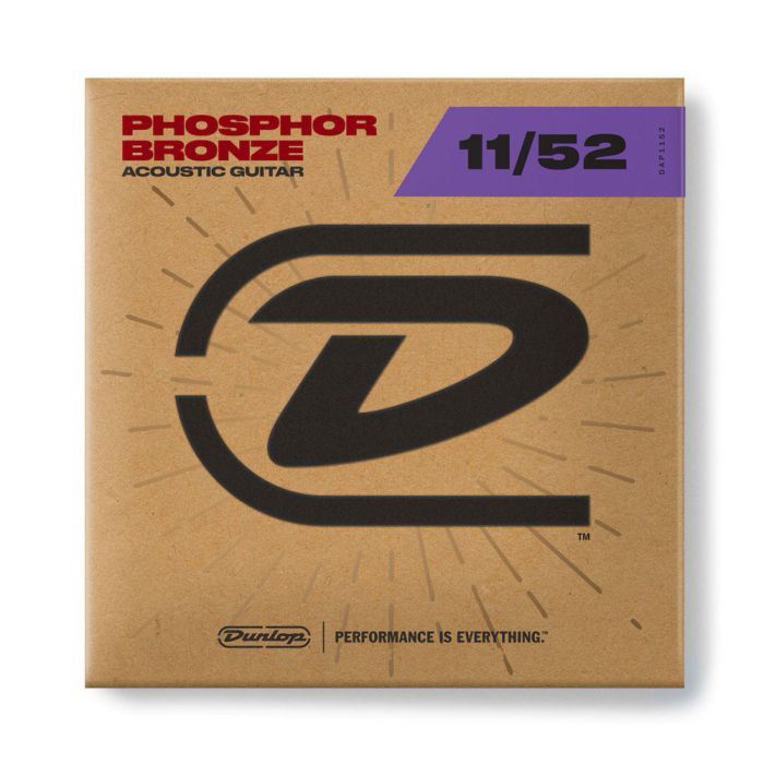 Струны для гитары Jim Dunlop Phosphor Bronze Acoustic Guitar Strings (11-52) (DAP1152) изображение 4