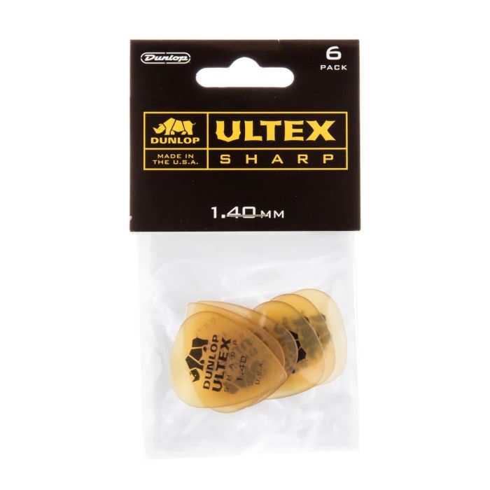 Медиатор Jim Dunlop Ultex Sharp Pick 1.4mm 6 шт. (433P1.4) изображение 3