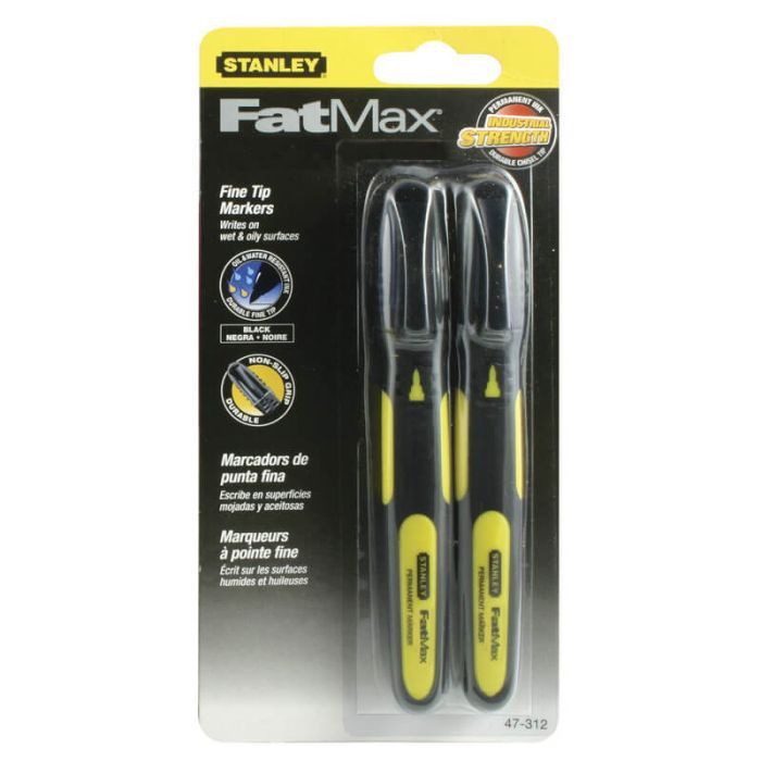 Набір маркерів Stanley FatMax, 2 шт., Чорний. (0-47-312) зображення 3