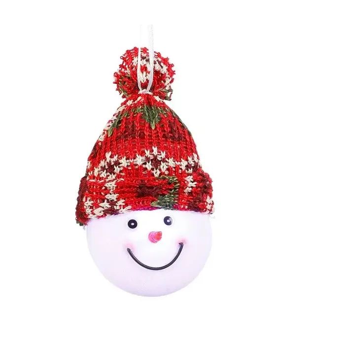 Елочная игрушка Luca Lighting Снеговик 7.5 см Красный (8718861682977REDGREEN)
