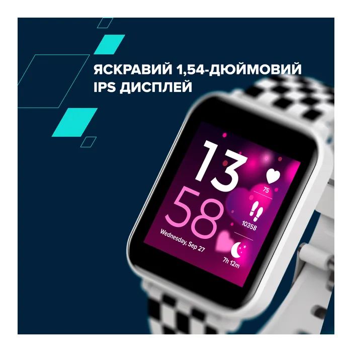 Смарт-годинник Canyon Joyce KW-43 DUAL BT Music White (CNE-KW43WB) зображення 9