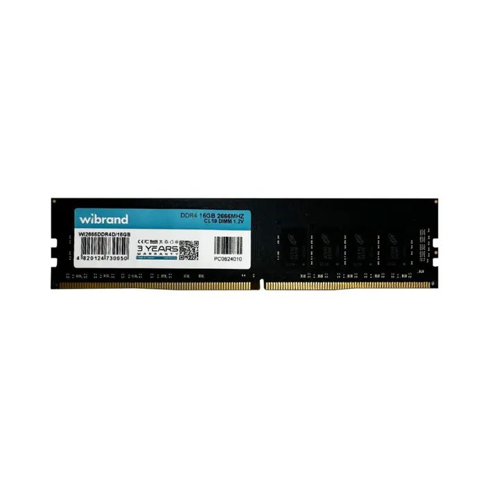 Модуль памяти для компьютера DDR4 16GB 2666 MHz Wibrand (WI2666DDR4D/16GB)