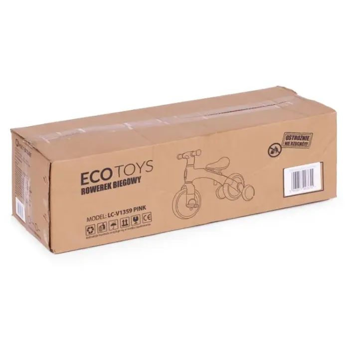 Беговел Ecotoys Велосипед 3 в 1 Freedom Pink (LC-V1359 PINK) изображение 10