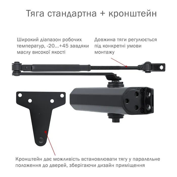 Доводчик двери Ryobi D-2055V BLACK изображение 3