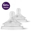 Соска Philips AVENT Natural быстрый поток 6+ мес 2 шт (SCY965/02)