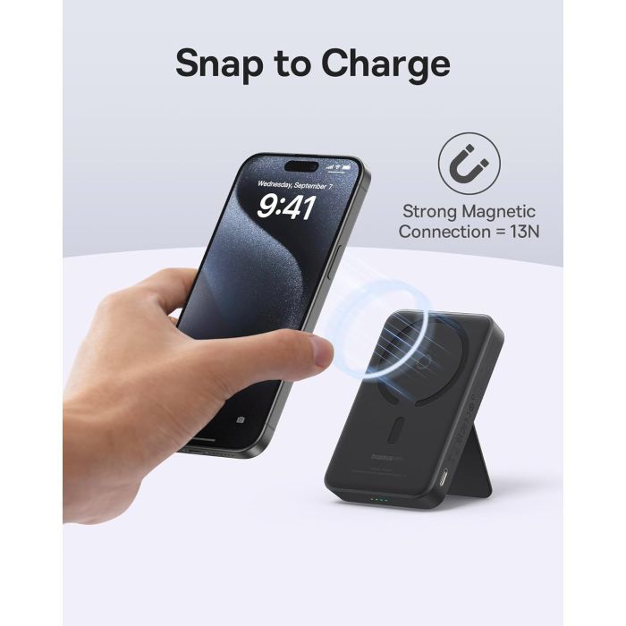 Батарея универсальная Baseus MagPro 5000mAh 20W, White (PPCXZ05) (P10064100222-00) изображение 2