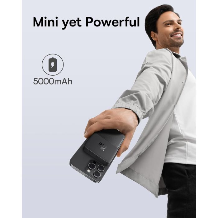 Батарея универсальная Baseus MagPro 5000mAh 20W, White (PPCXZ05) (P10064100222-00) изображение 6