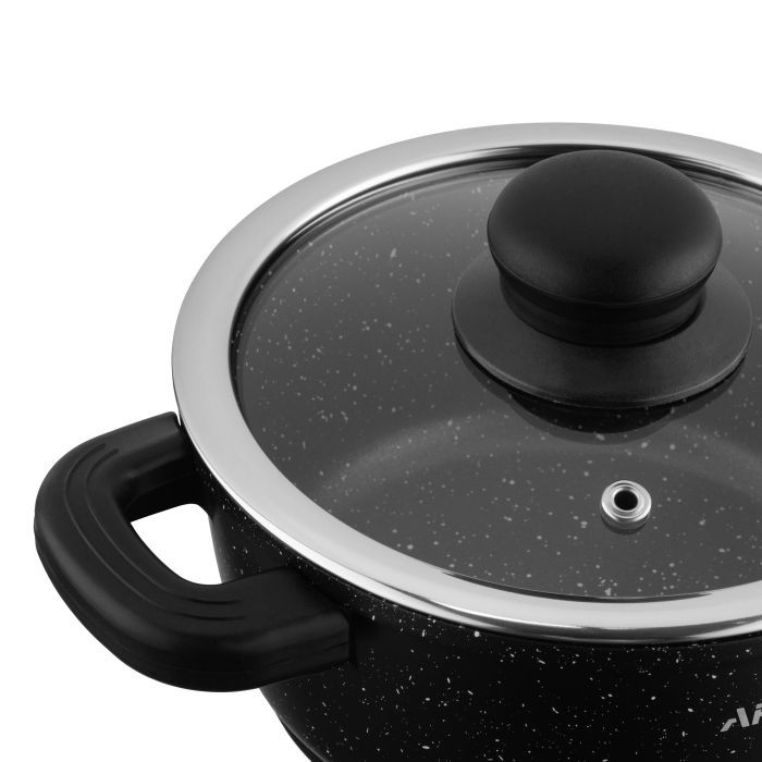 Кастрюля Ardesto Gemini Anzio, 1.8л, алюміній, чорний (AR2418GE) изображение 6