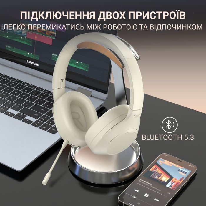 Навушники Fifine X3W Wireless White (X3W) зображення 10
