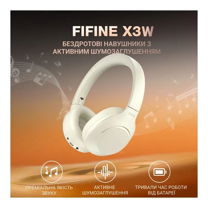 Наушники Fifine X3 Wireless Black (X3) изображение 4