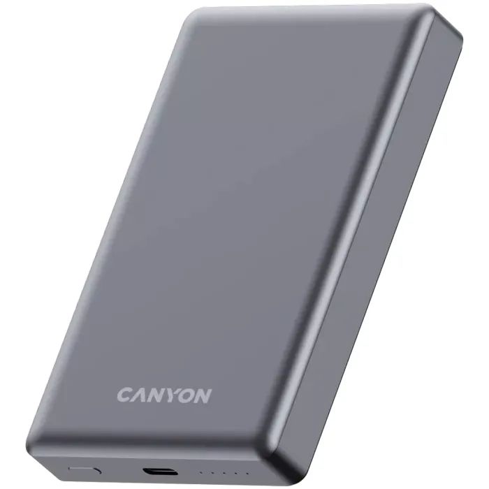 Батарея універсальна Canyon 10000mAh OnPower 510 slim Magsafe PD/20W Dark Grey (CNS-CPB510DG) зображення 2