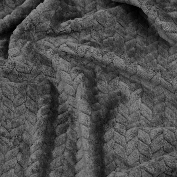 Плед Ardesto Jacquard Braid 200х220см, 100% поліестер, сірий (ART0204JB) зображення 4